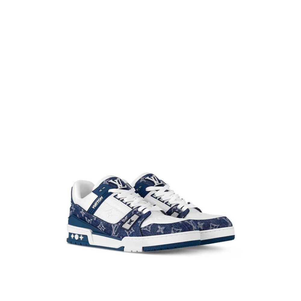 Louis Vuitton LV Trainer Sneaker ¡®Denim Monogram Blue¡