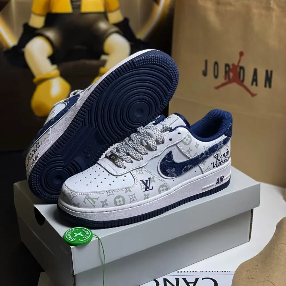 Louis Vuitton x Nike Air Force 1 07 Low ¡®White Blue¡¯