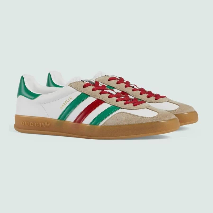 Adidas x Gucci Gazelle ¡®White Green Red¡¯