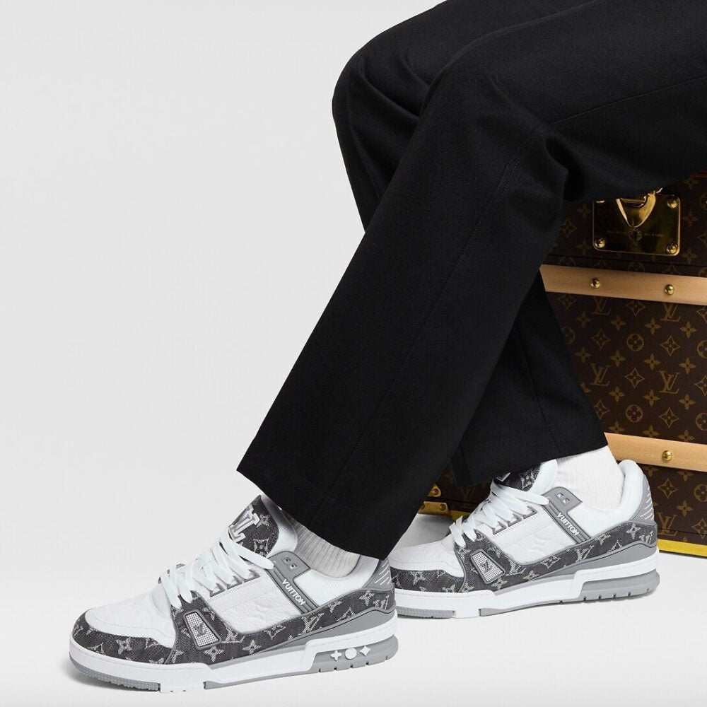 Louis Vuitton LV Trainer Sneaker ¡®Denim Monogram Grey¡¯