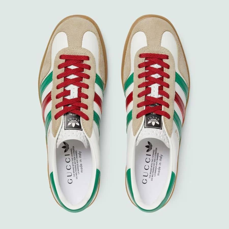 Adidas x Gucci Gazelle ¡®White Green Red¡¯
