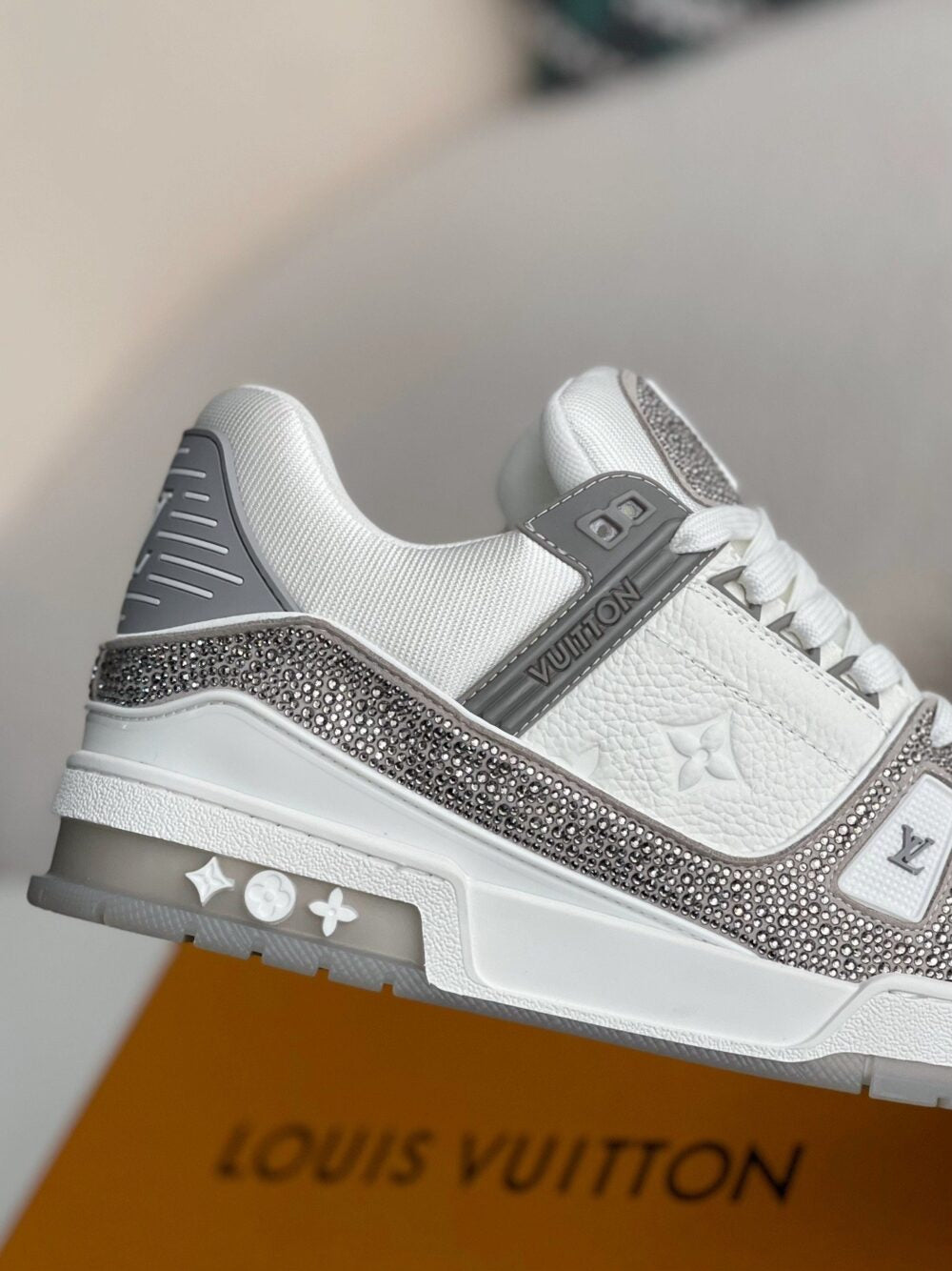 Louis Vuitton LV Trainer Sneaker ¡®Denim Monogram Grey Diamond¡¯