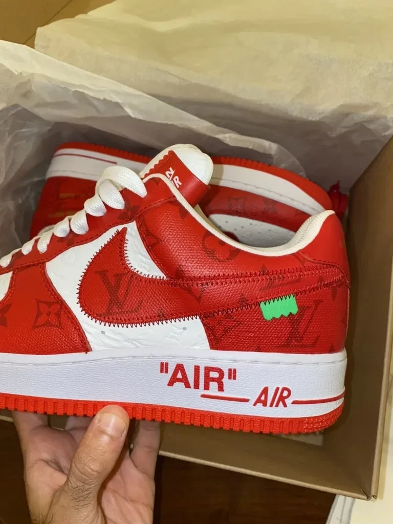 Louis Vuitton x Nike Air Force 1 Low ¡®By Virgil Abloh White/Red¡¯