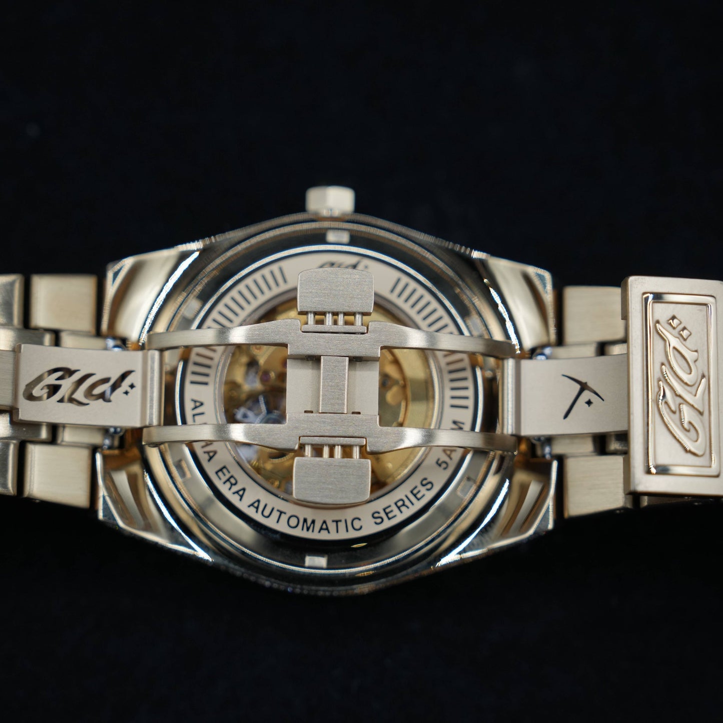 42MM Fully Iced Ruby Accent Alpha Era? in Gold