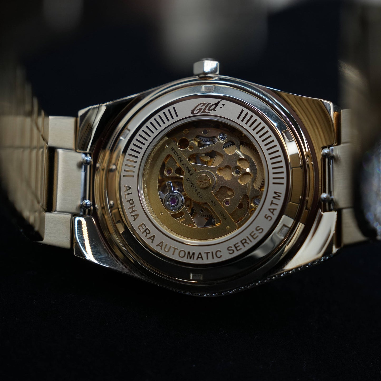 42MM Fully Iced Ruby Accent Alpha Era? in Gold