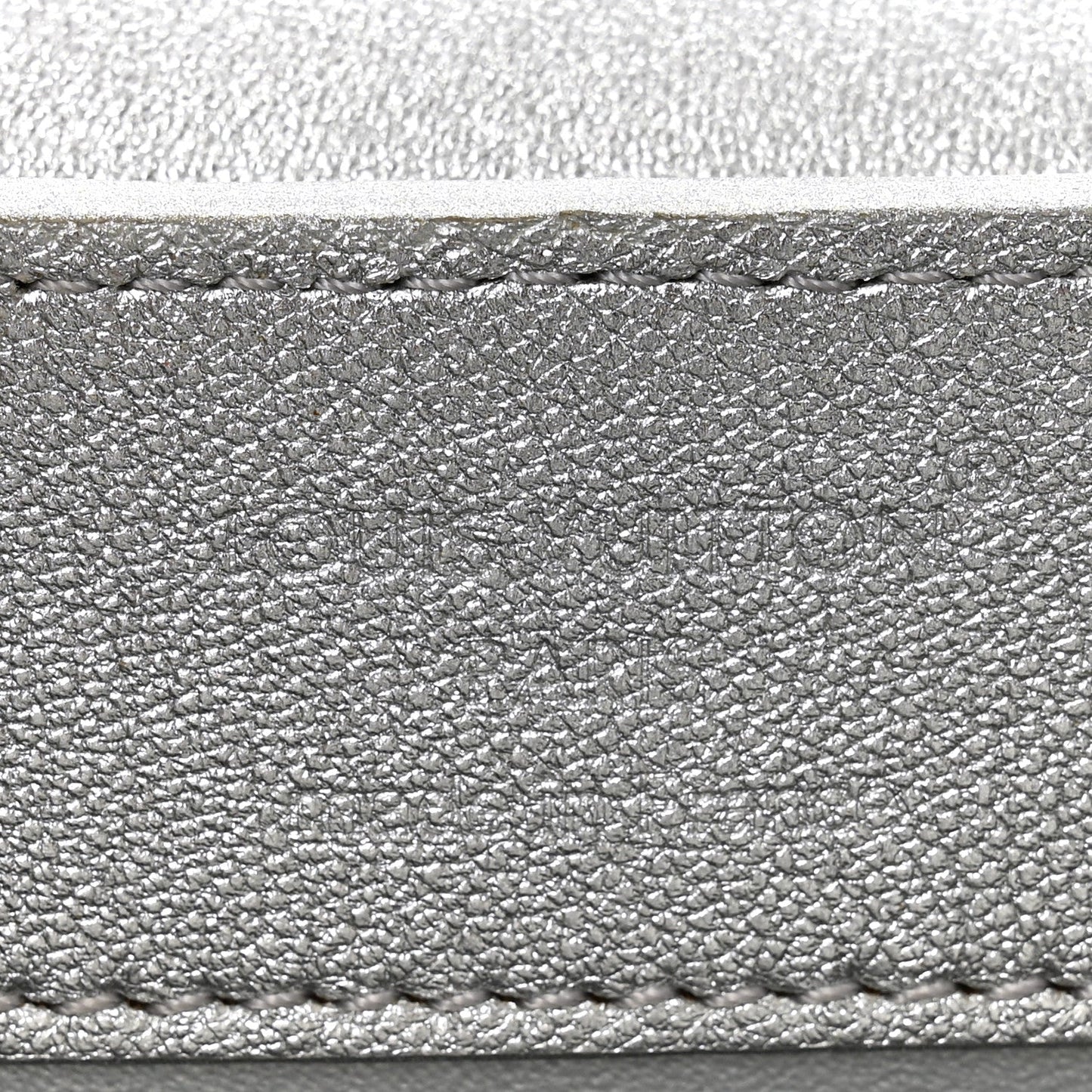 Lambskin Strass Mini Capucines  Silver