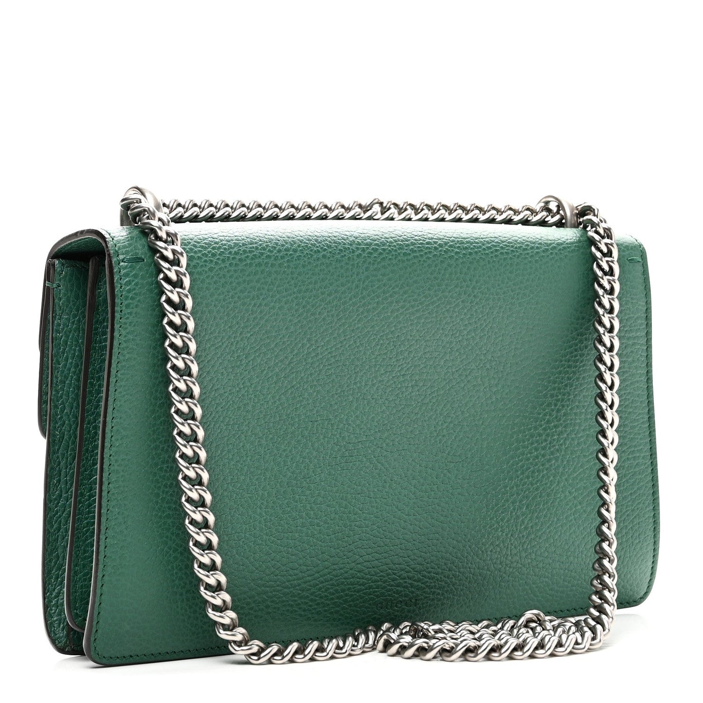 Pebbled Calfskin Small Dionysus Shoulder Bag Emerald