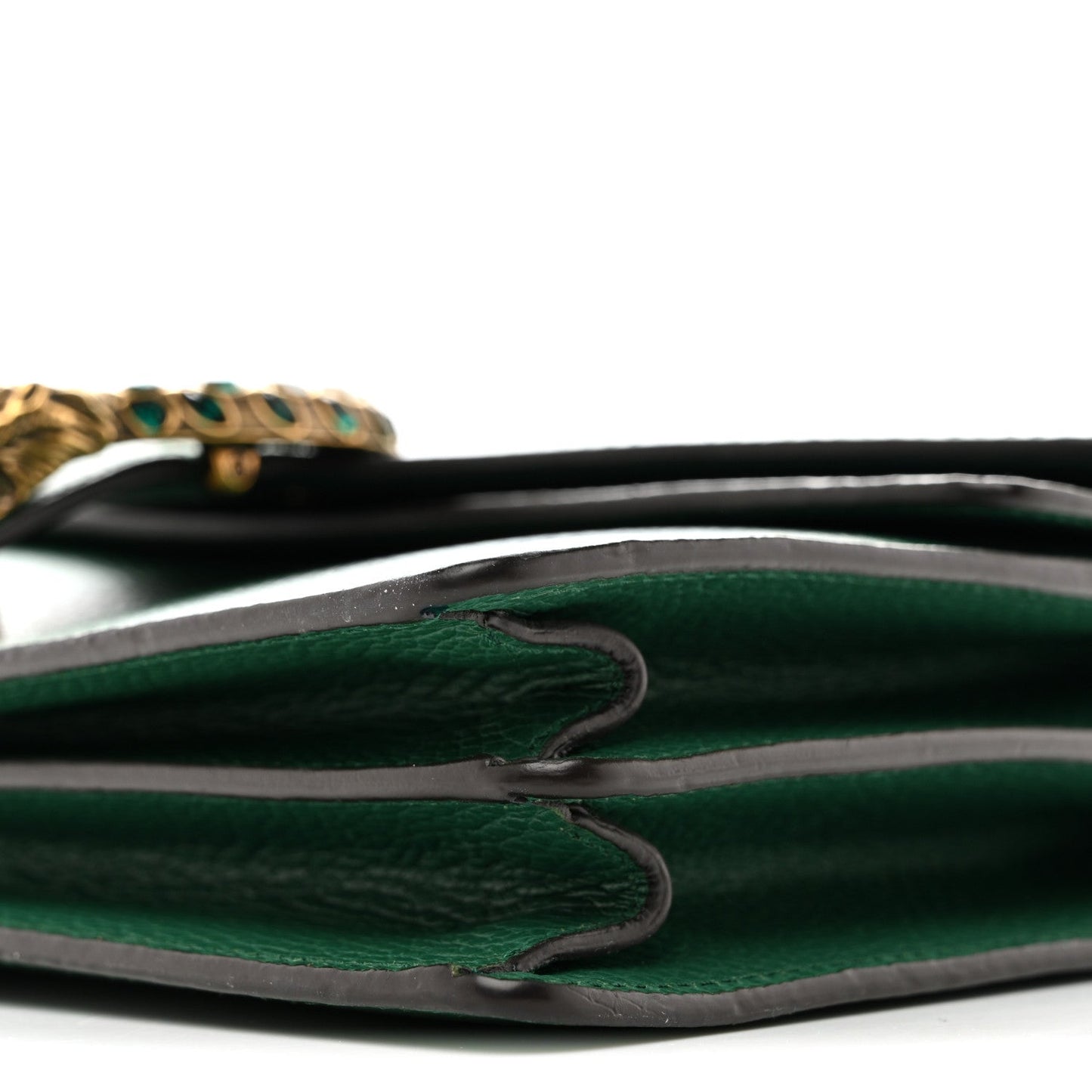 Dollar Calfskin Crystal Small Dionysus Shoulder Bag Emerald