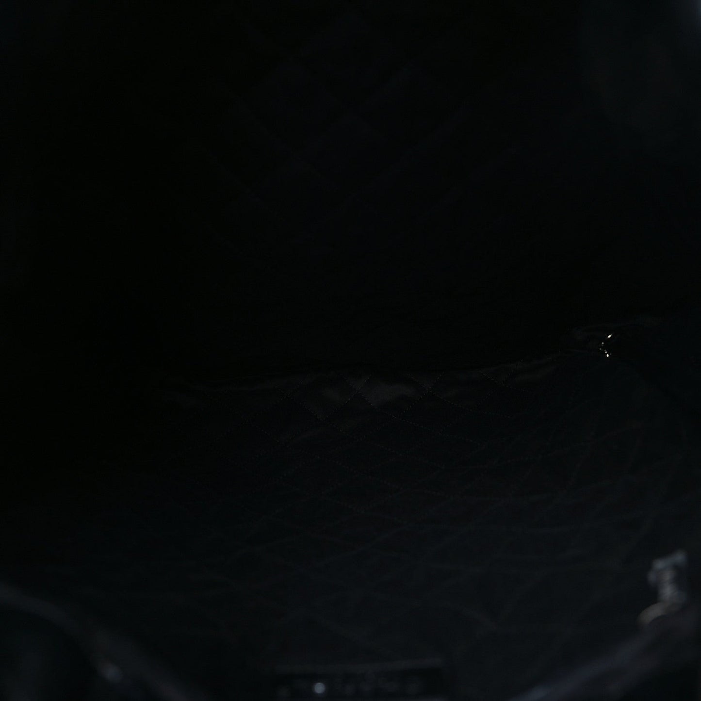 Shiny Calfskin Quilted Chanel 22 Backpack So Black