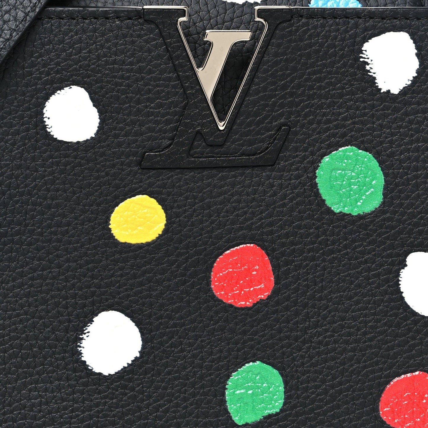 LV X YK Taurillon Capucines MM Black