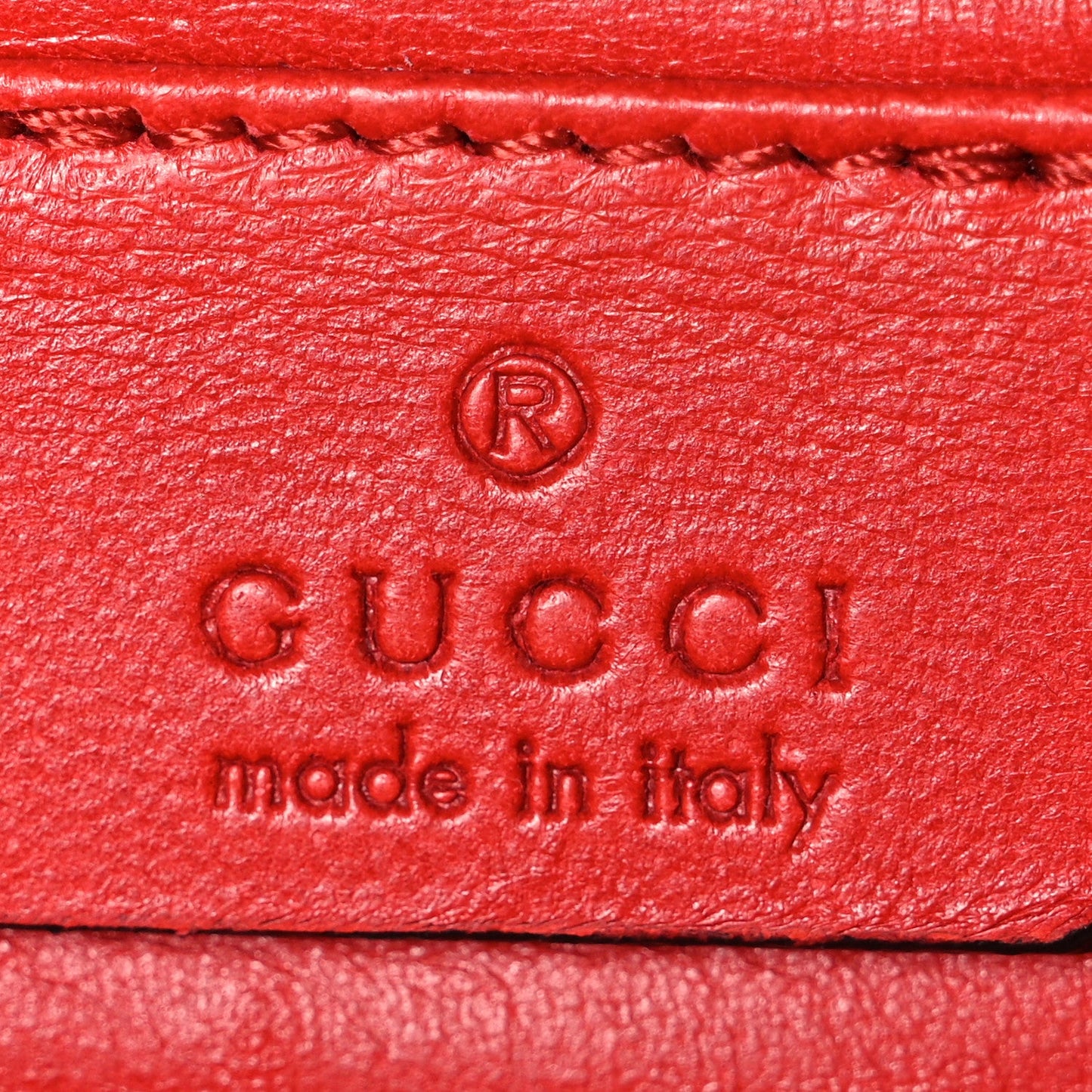 Patent Microguccissima Small Broadway Clutch Red