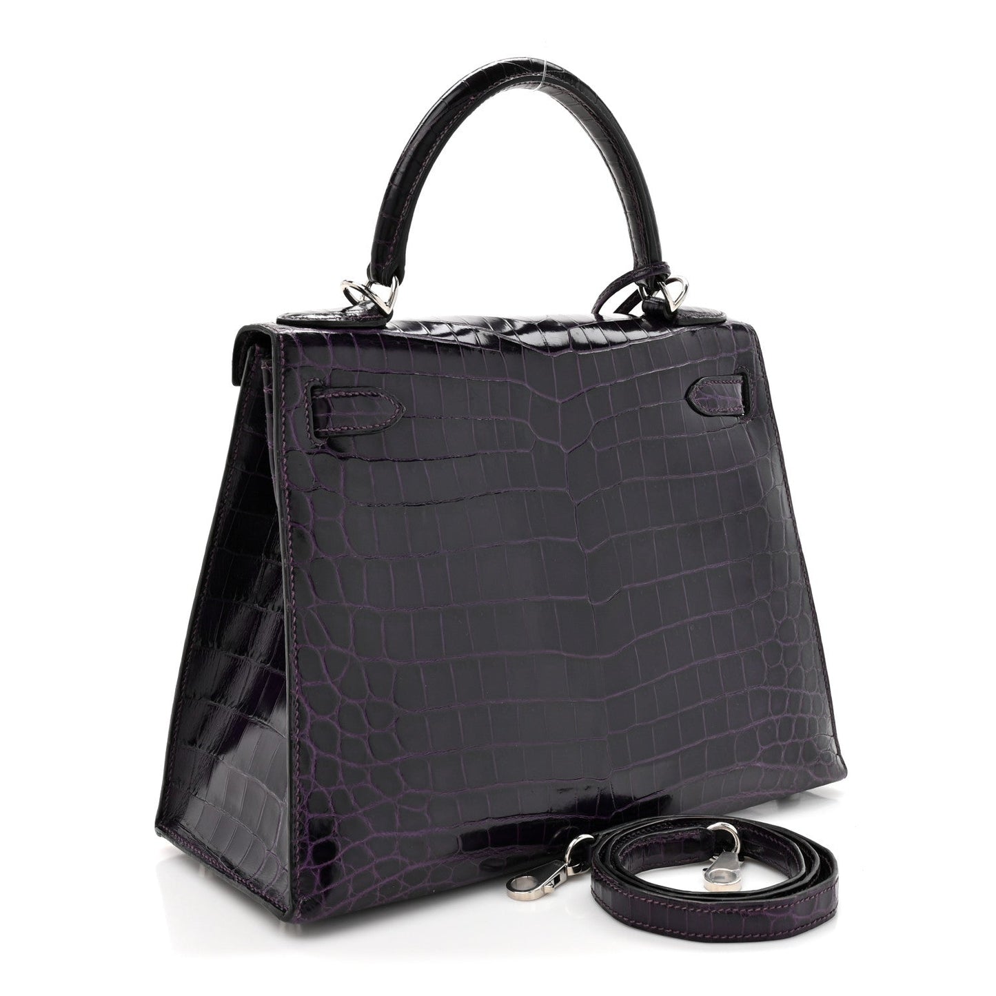 Shiny Niloticus Crocodile Kelly Sellier 28 Amethyst