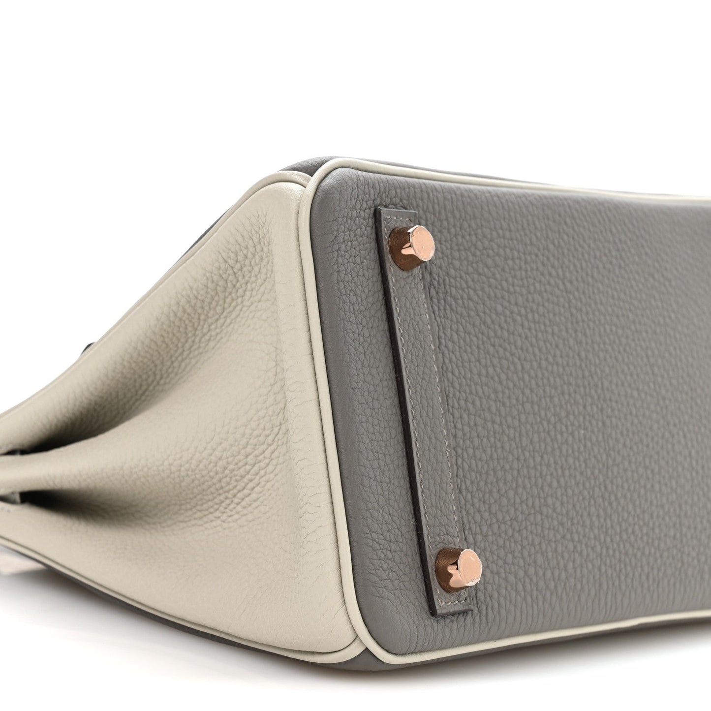 Togo Horseshoe Birkin 25 Gris Tourterelle Gris Perle