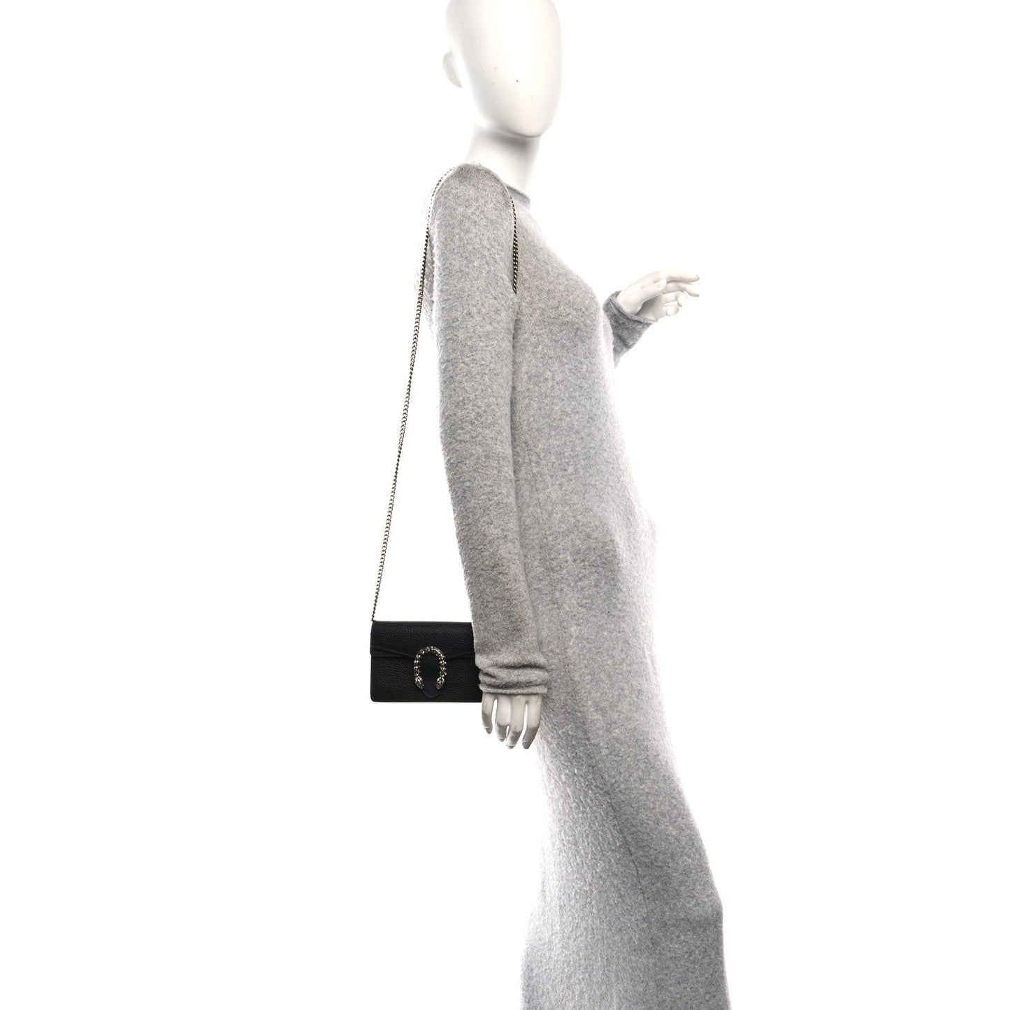 Calfskin Super Mini Dionysus Shoulder Bag Black