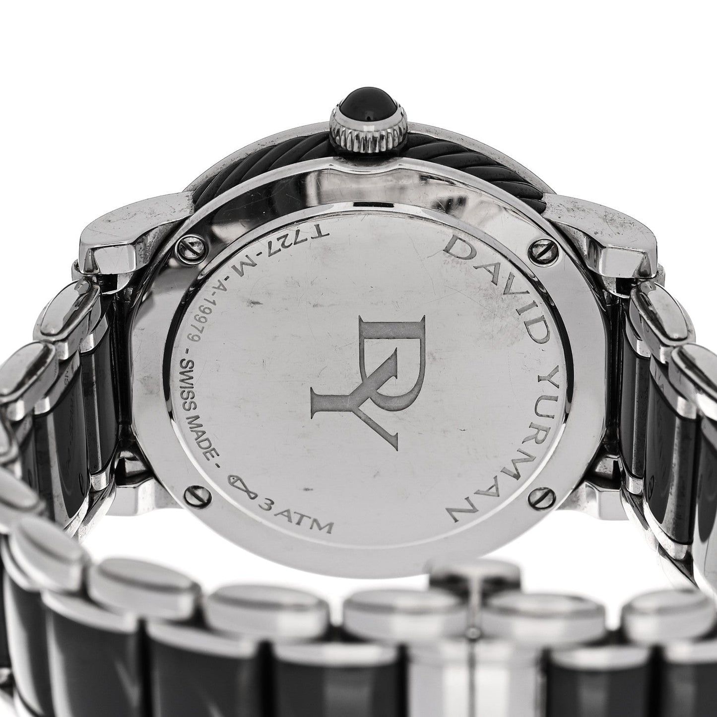 Stainless Steel Ceramic Diamond Bezel 38mm Classic Quartz Watch Black