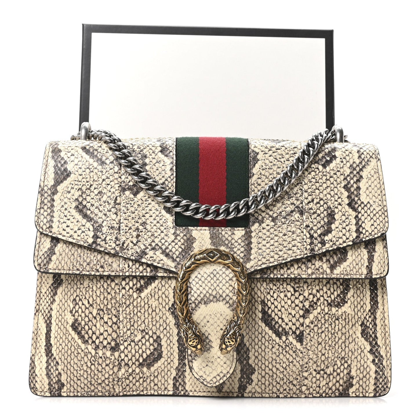 Snakeskin Web Medium Dionysus Shoulder Bag Natural