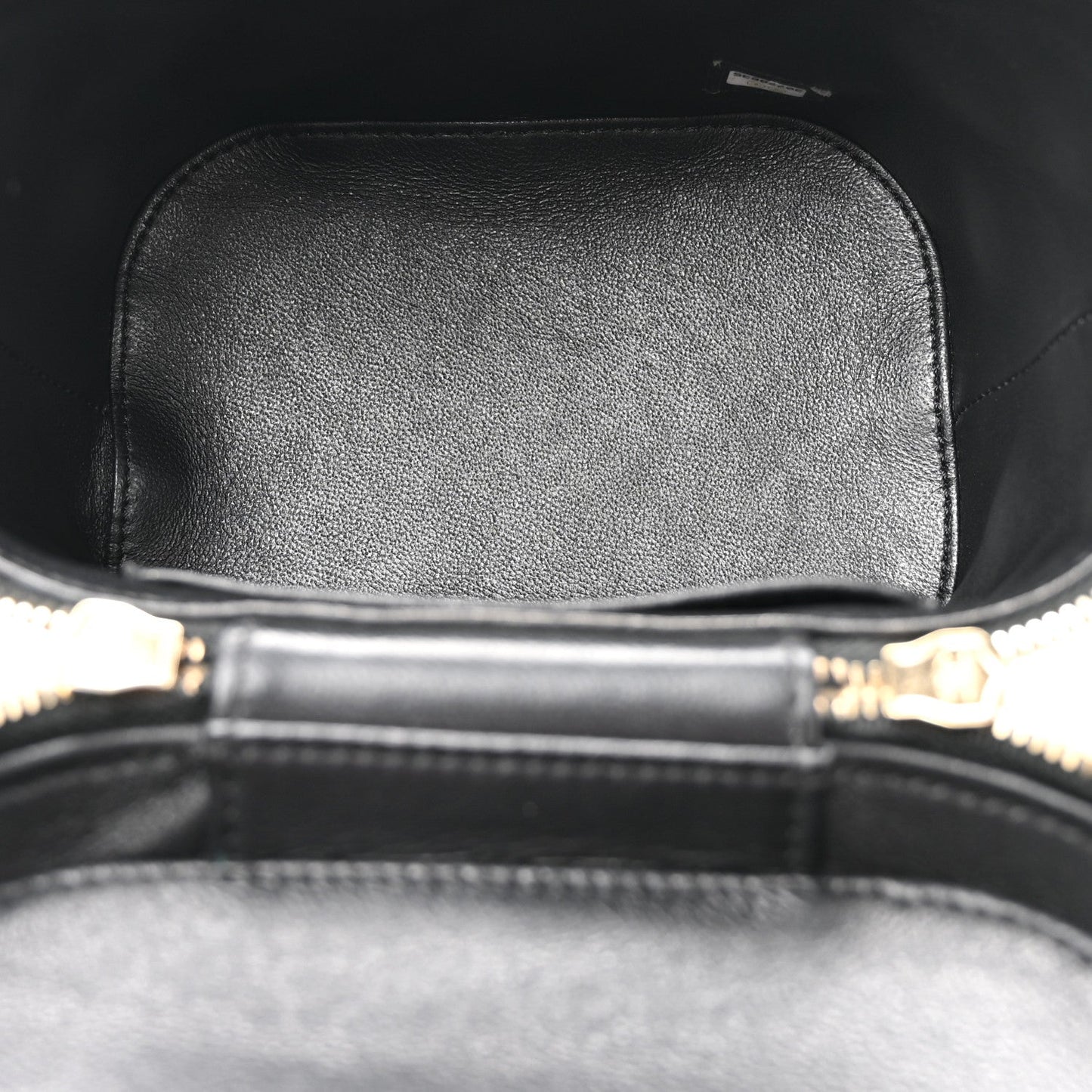 Lambskin Quilted Trendy Vanity Case Black