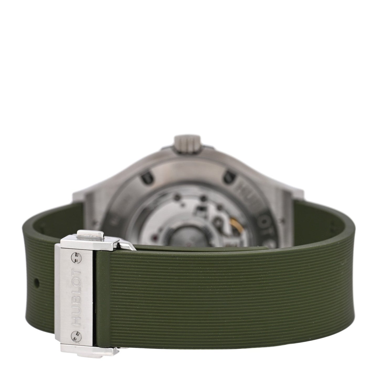 Titanium Rubber 38mm Classic Fusion Automatic Watch Green 565.NX.8970.RX