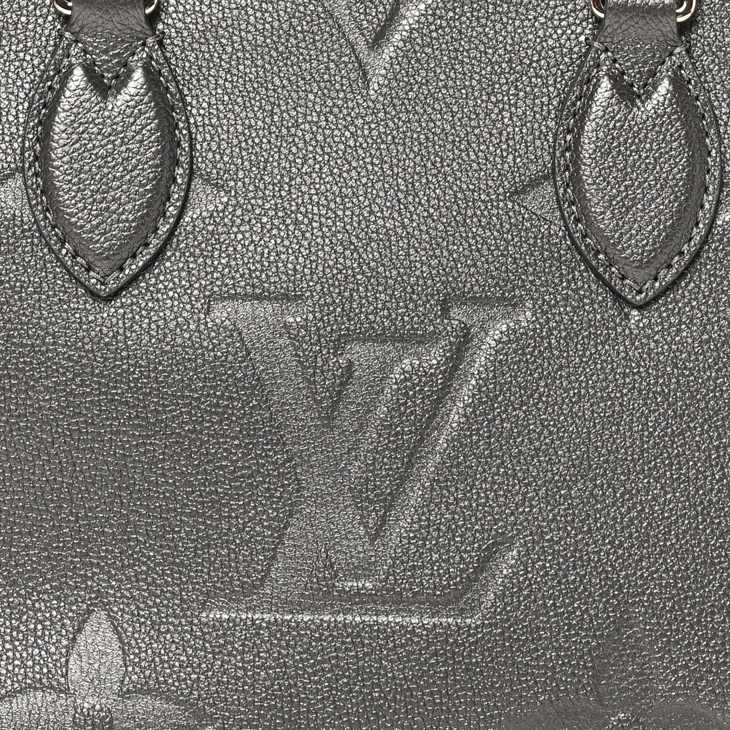 Metallic Empreinte Monogram Giant Onthego PM Gun Metal