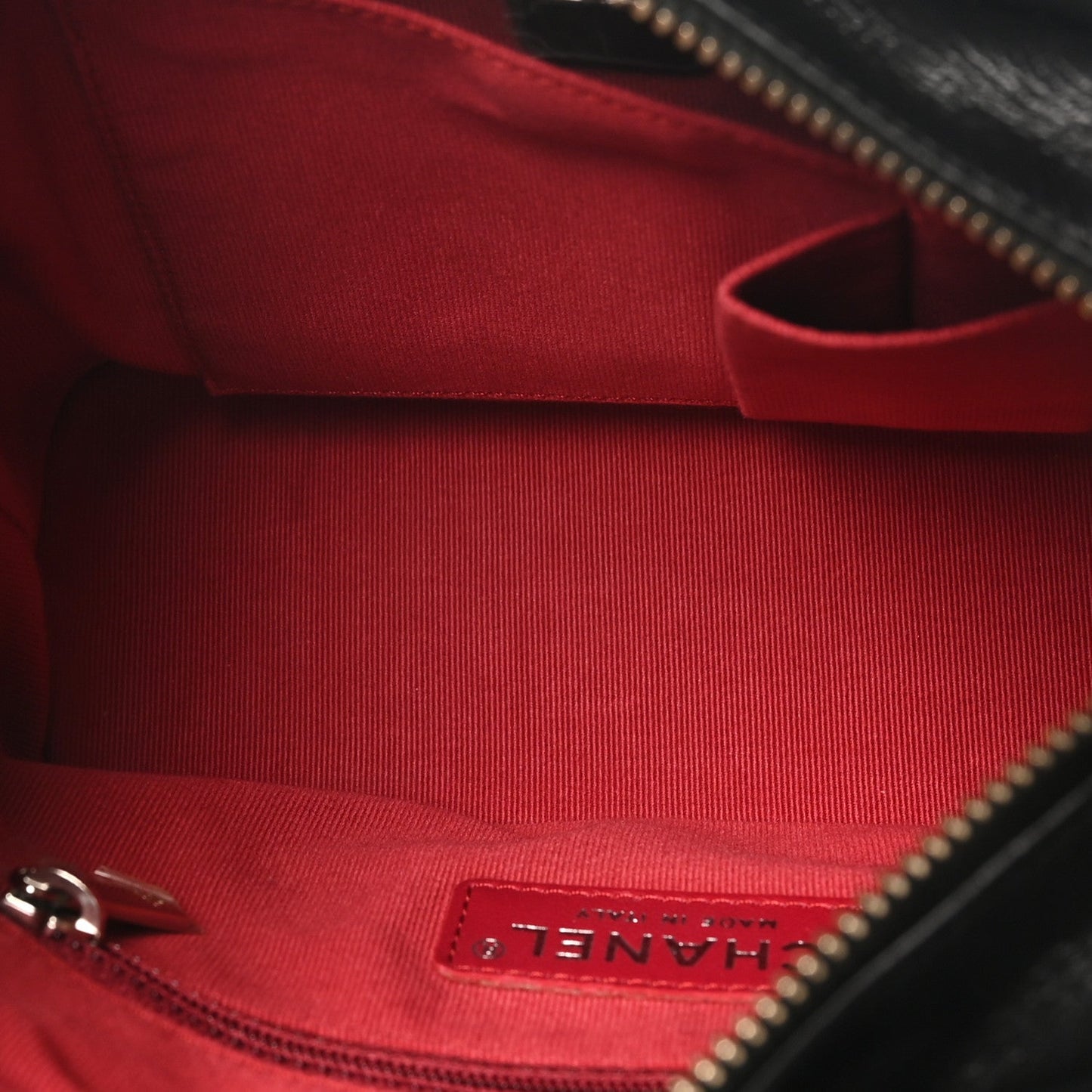 Aged Calfskin Quilted Small Gabrielle Logo Hobo Black