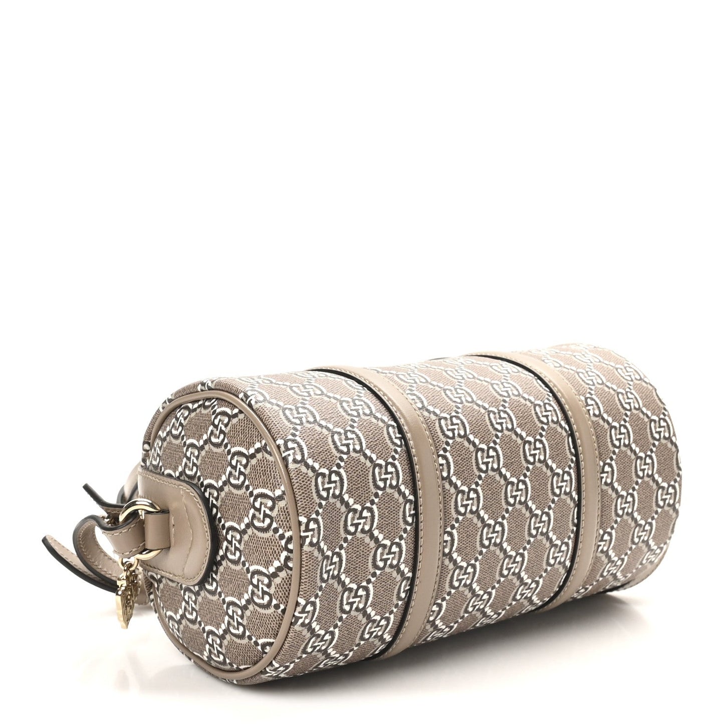 GG Shadow Monogram Ophidia Top Handle Bowler Bag Taupe