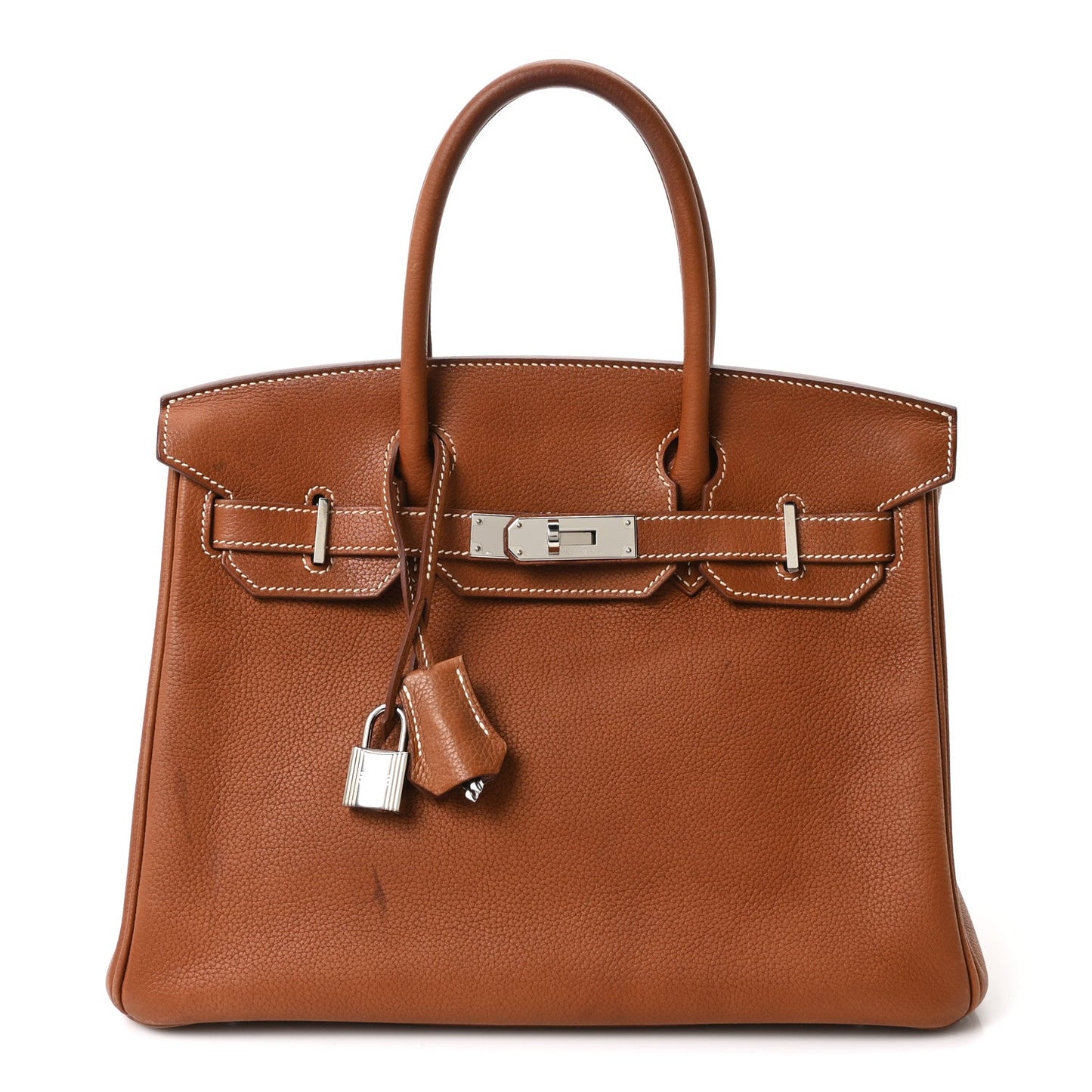 Natural Barenia Faubourg Birkin 30 Fauve