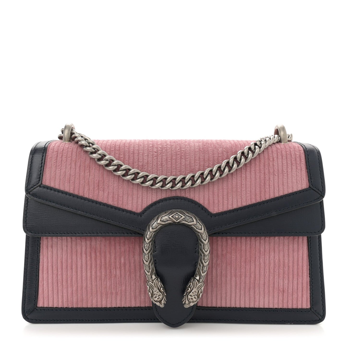 Lanzo Stretch Cord Azalea Calfskin Small Dionysus Shoulder Bag Pink Blue