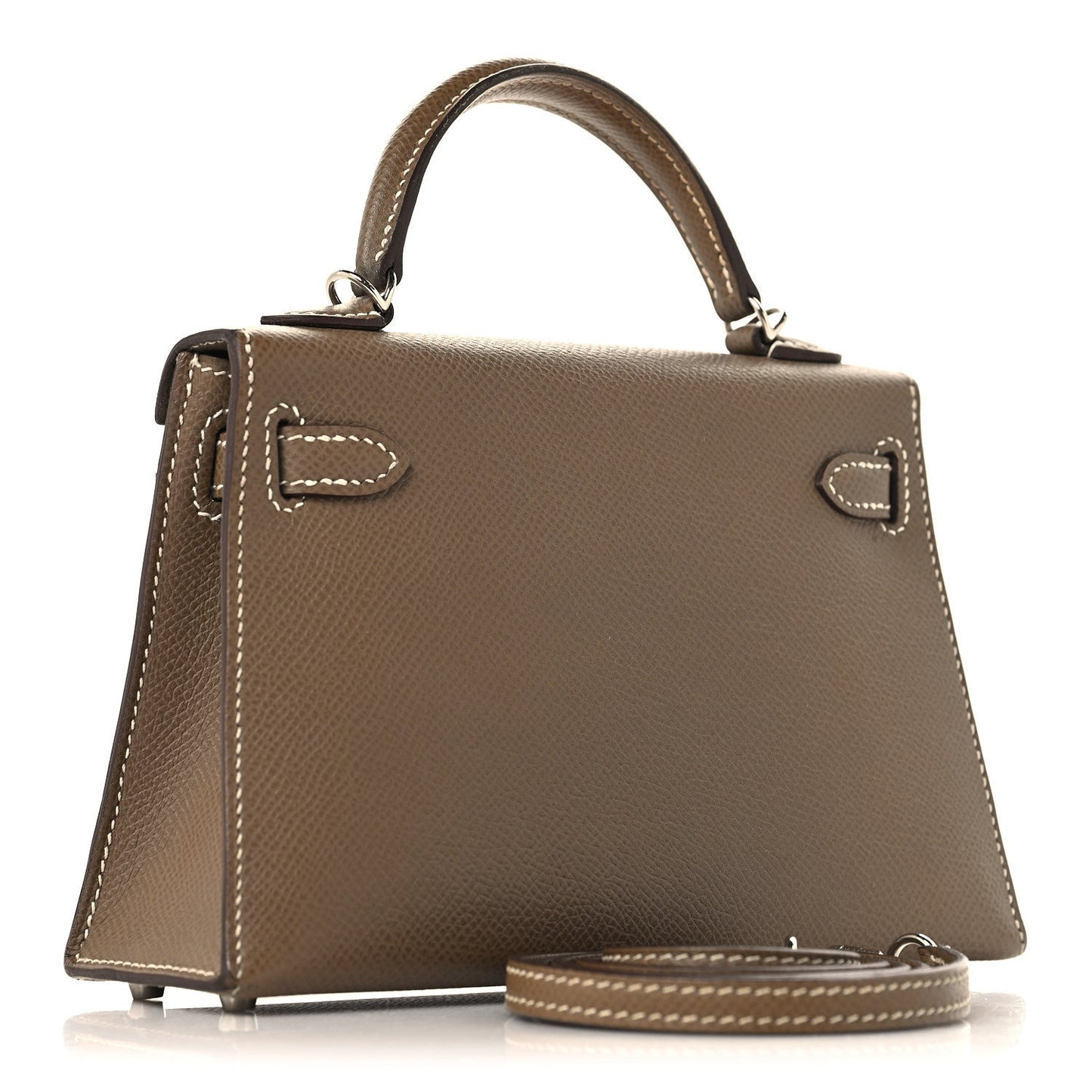 Epsom Mini Kelly Sellier 20 Etoupe
