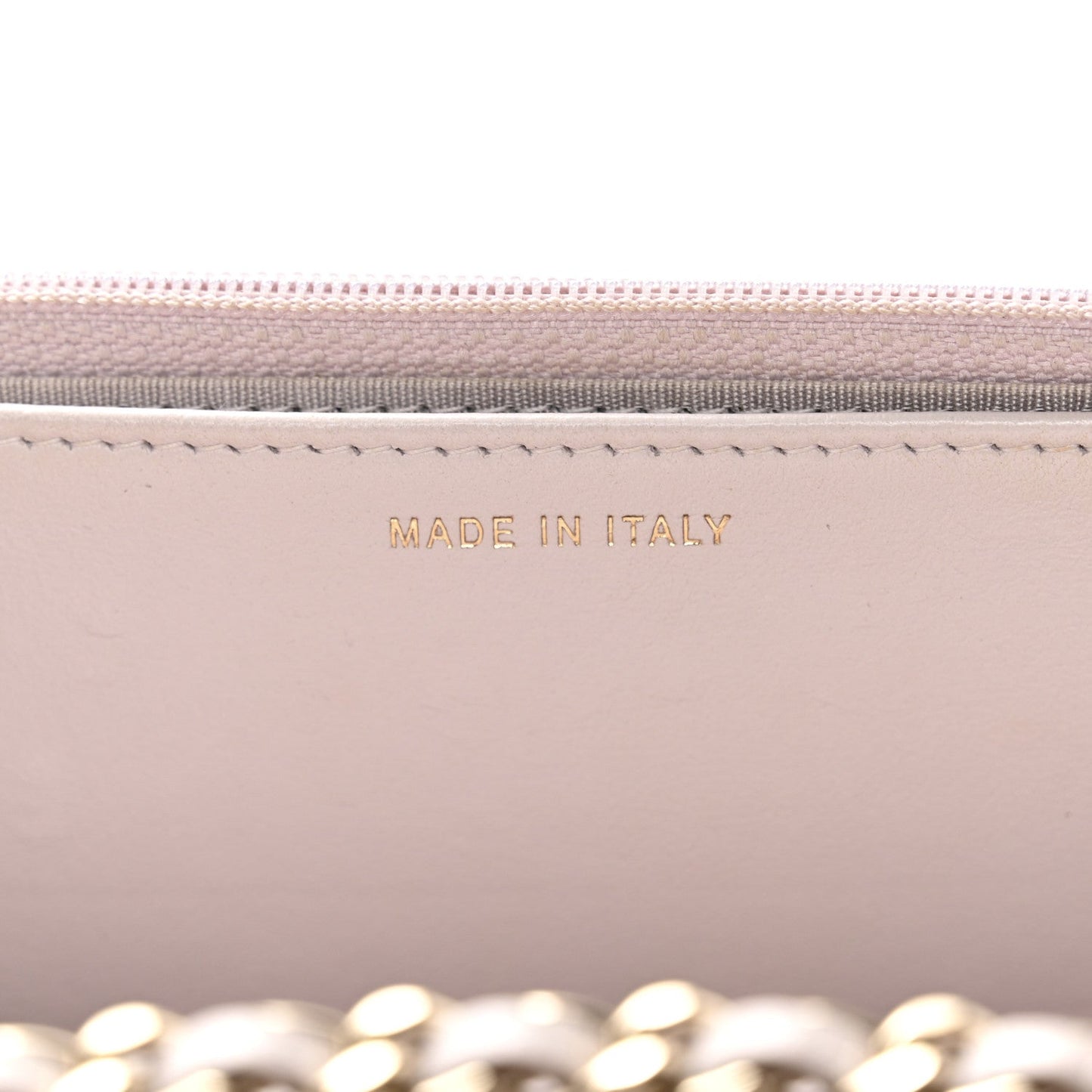 Lambskin Quilted Trendy CC Wallet On Chain WOC Lilac