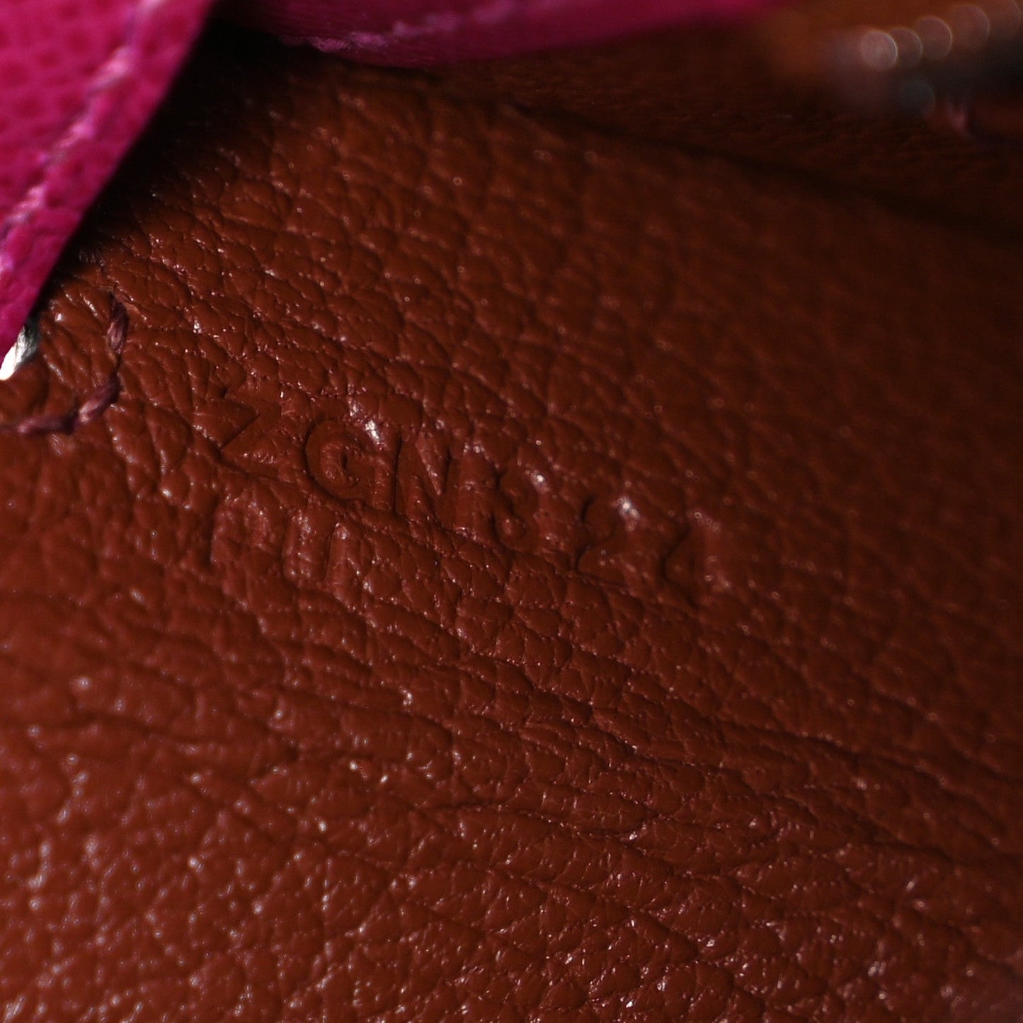 Epsom Verso Kelly Sellier 25 Rose Pourpre Sienne