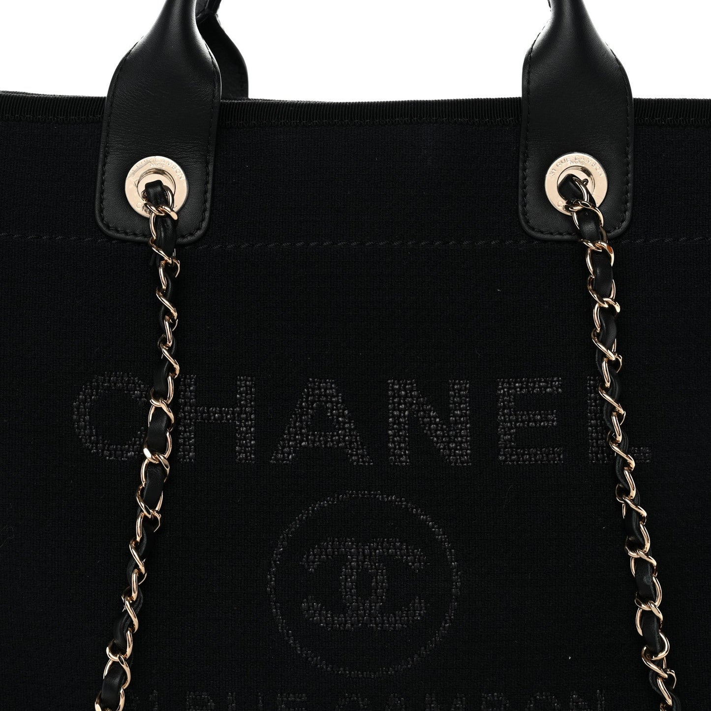 Mixed Fibers Small Deauville Tote Black
