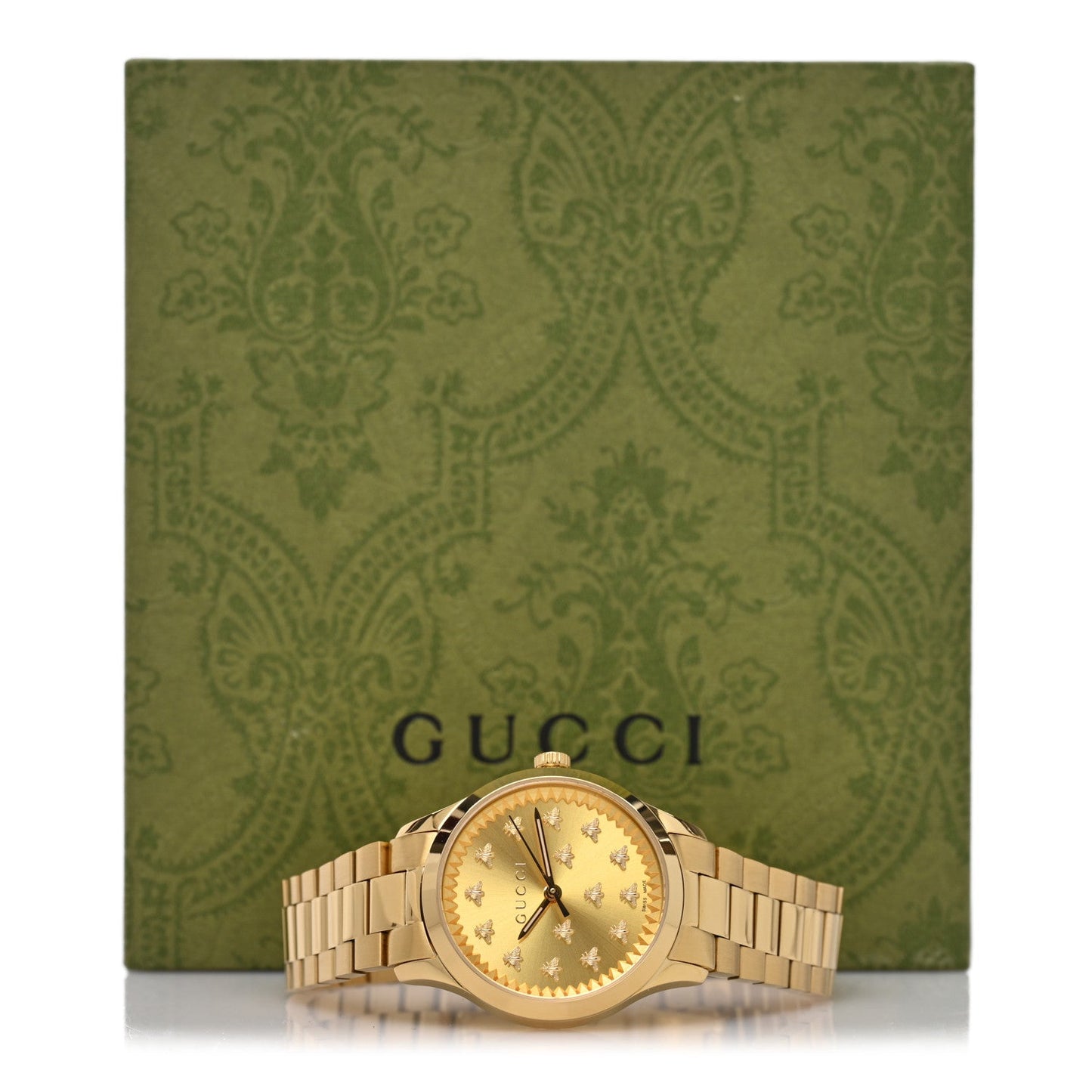 Stainless Steel 32mm G-Timeless Bee Quartz Watch Gold