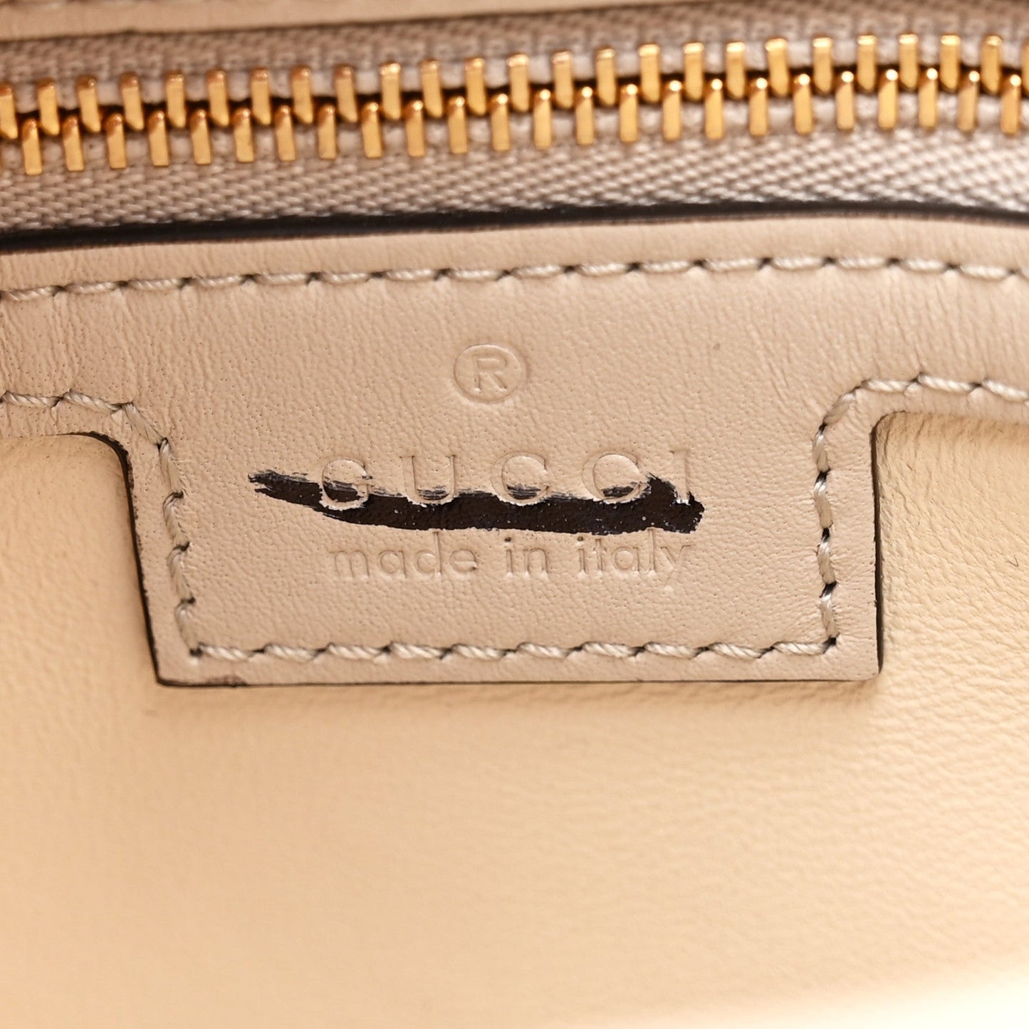 Ancora Calfskin Web Small Jackie Shoulder Bag Light Grey