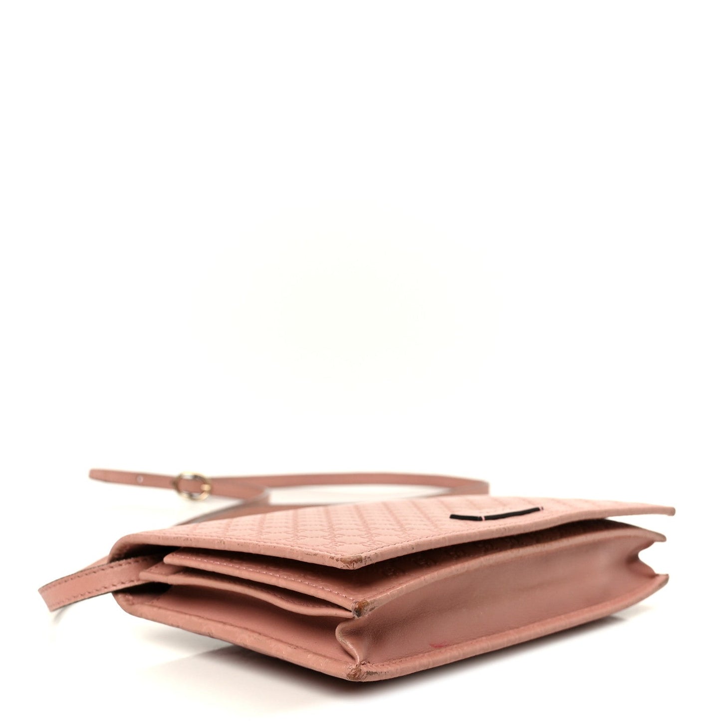 Microguccissima Crossbody Wallet Brown