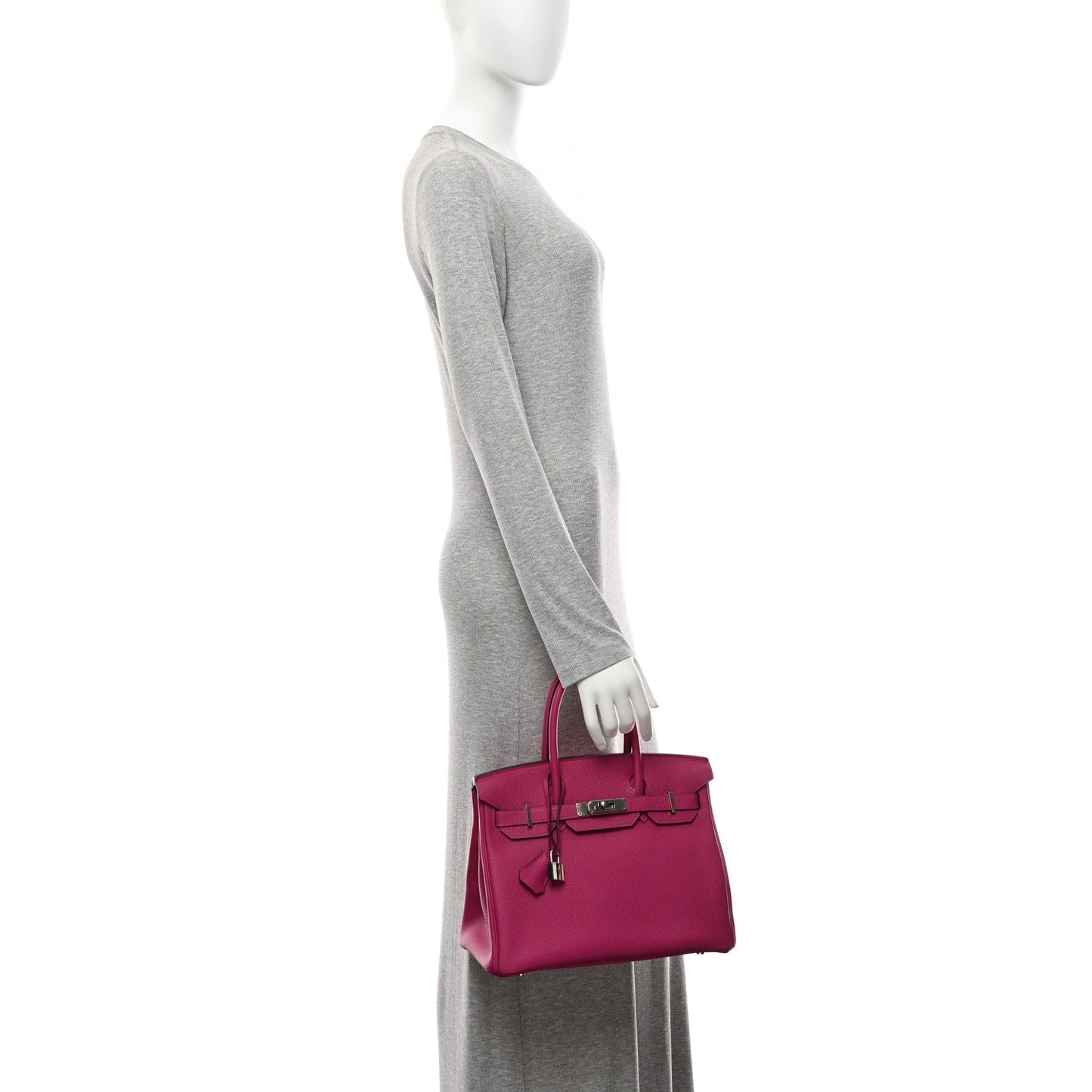 Togo Birkin 30 Rose Pourpre