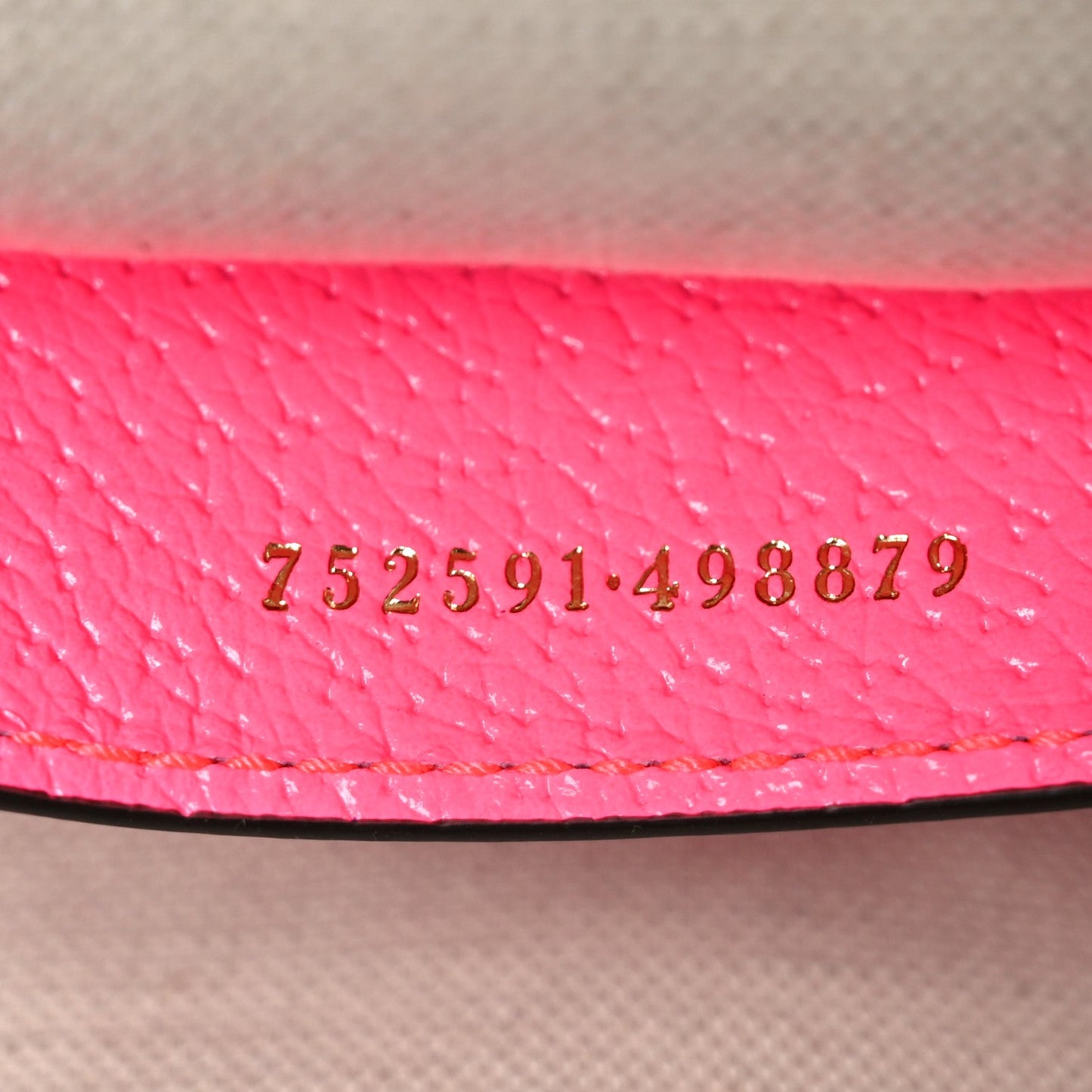 GG Supreme Monogram Textured Dollar Calfskin Web Ophidia Small Crossbody Bag Beige Ebony Fuchsia