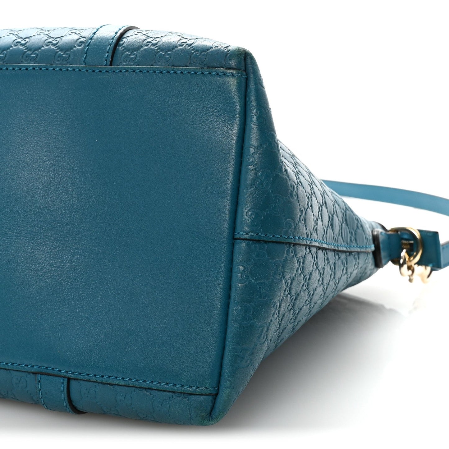 Soft Microguccissima Dome Satchel Deep Cobalt