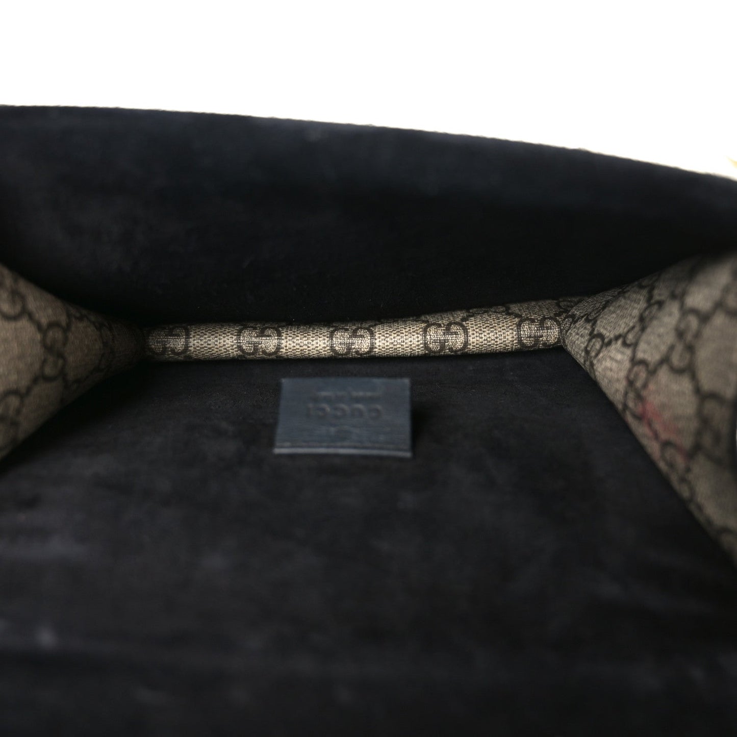 GG Supreme Monogram Mini Dionysus Shoulder Bag Black