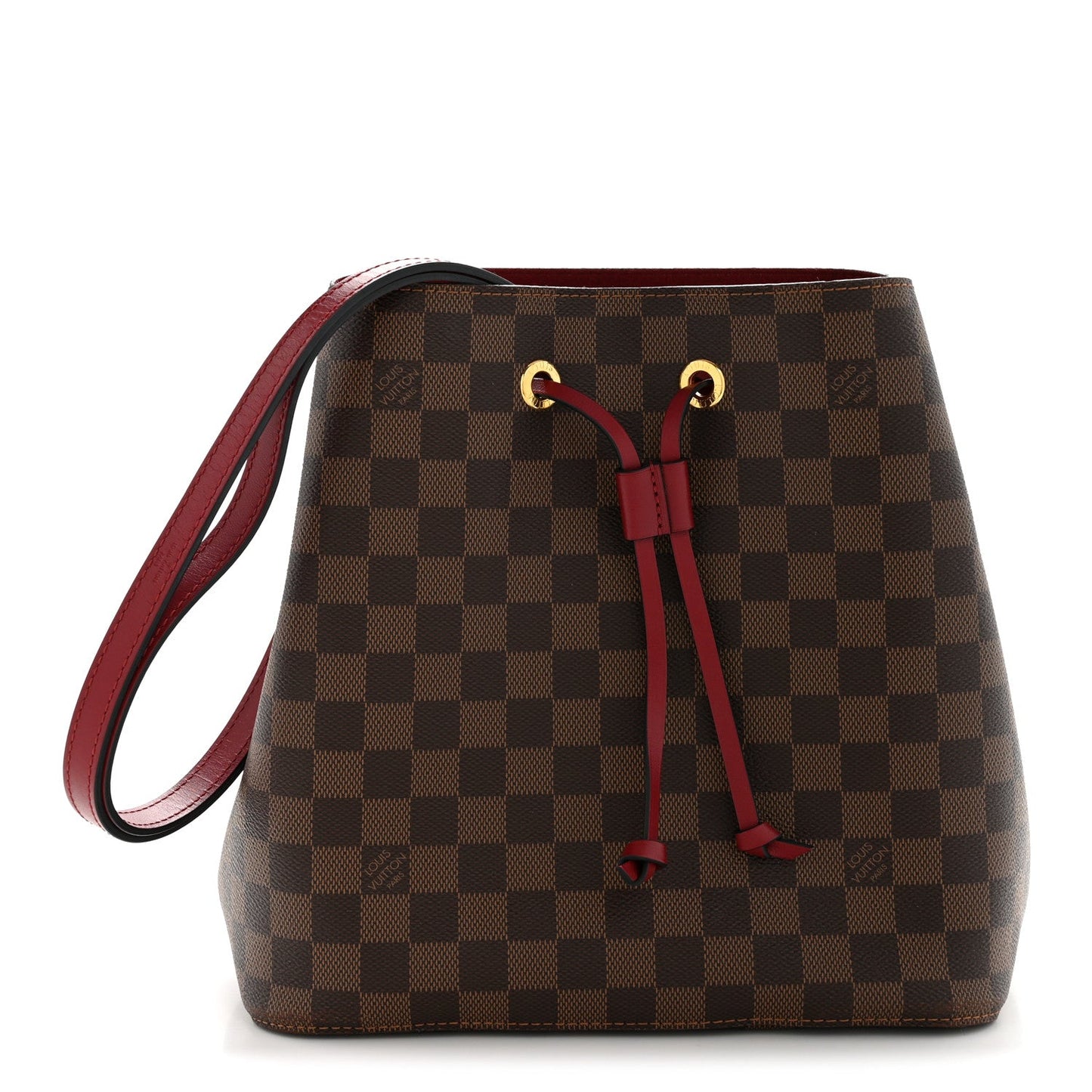 Damier Ebene Neonoe MM Cherry Berry