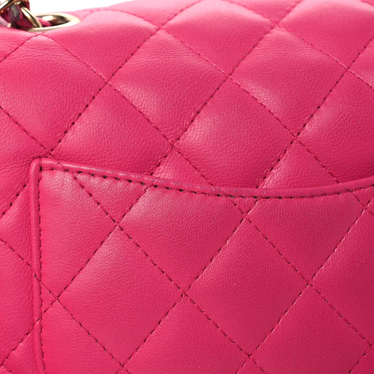 Lambskin Quilted Mini Square Flap Pink