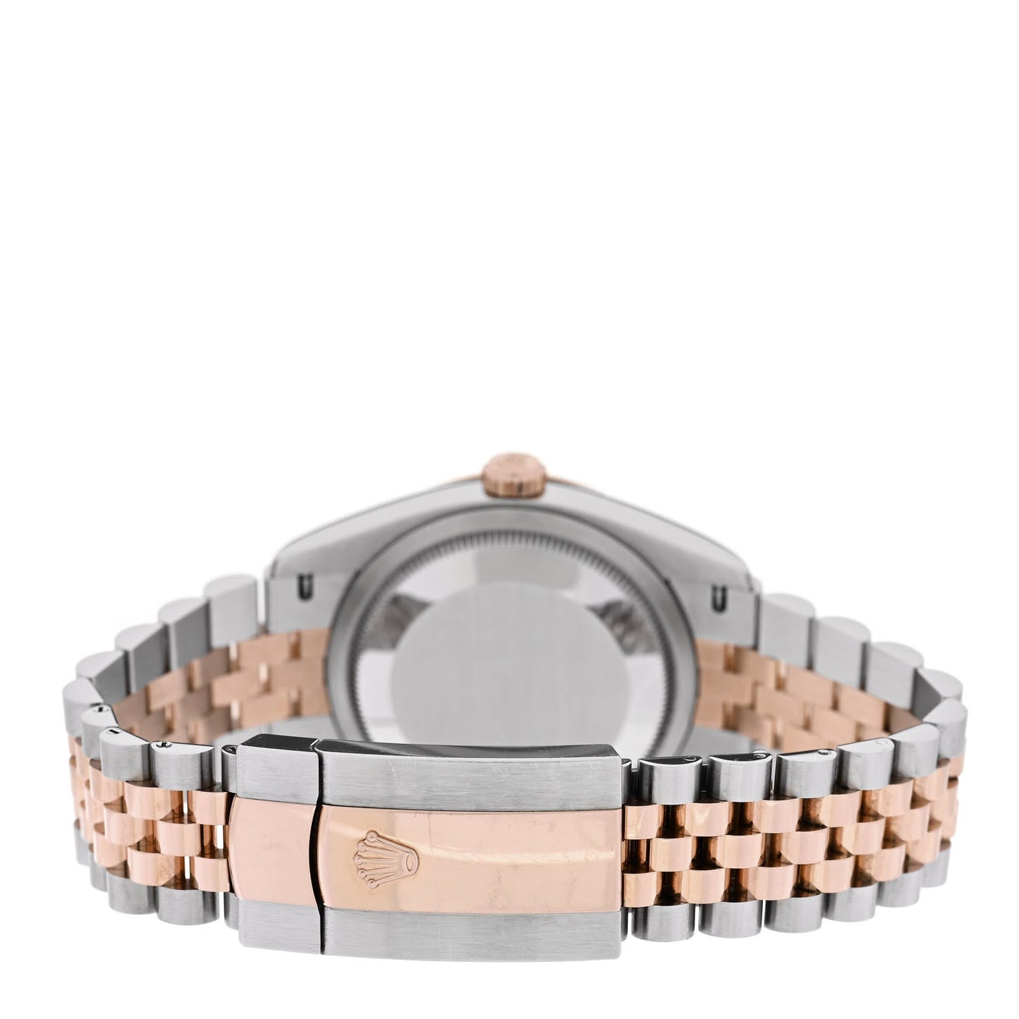 Stainless Steel 18K Everose Gold Diamond 36mm Oyster Perpetual Datejust Watch Slate Roman 126231