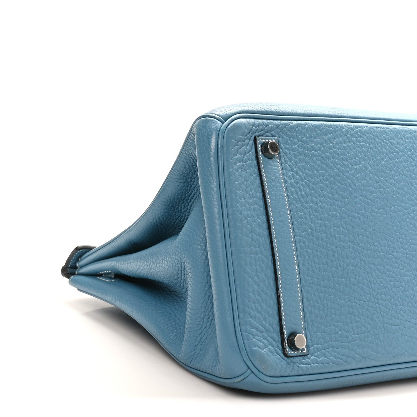 Taurillon Clemence Birkin 35 Blue Jean