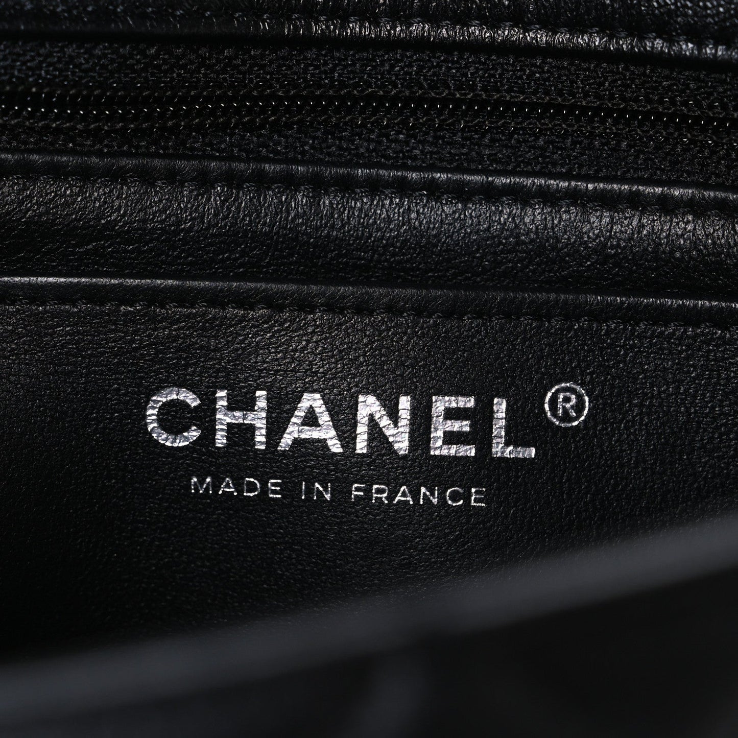 Lambskin Quilted Mini Rectangular Flap Black