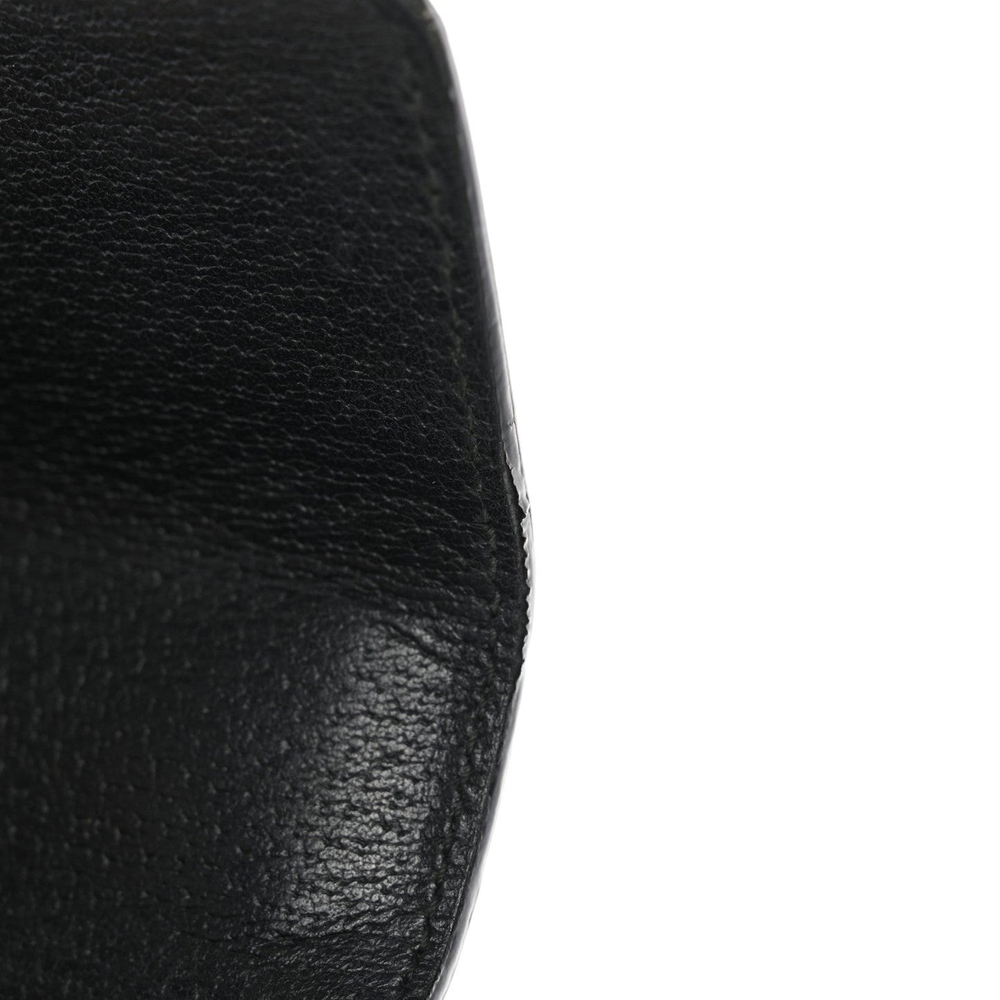 Grained Calfskin Bee Star Small Padlock Shoulder Bag Black