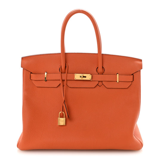 Togo Birkin 35 Orange