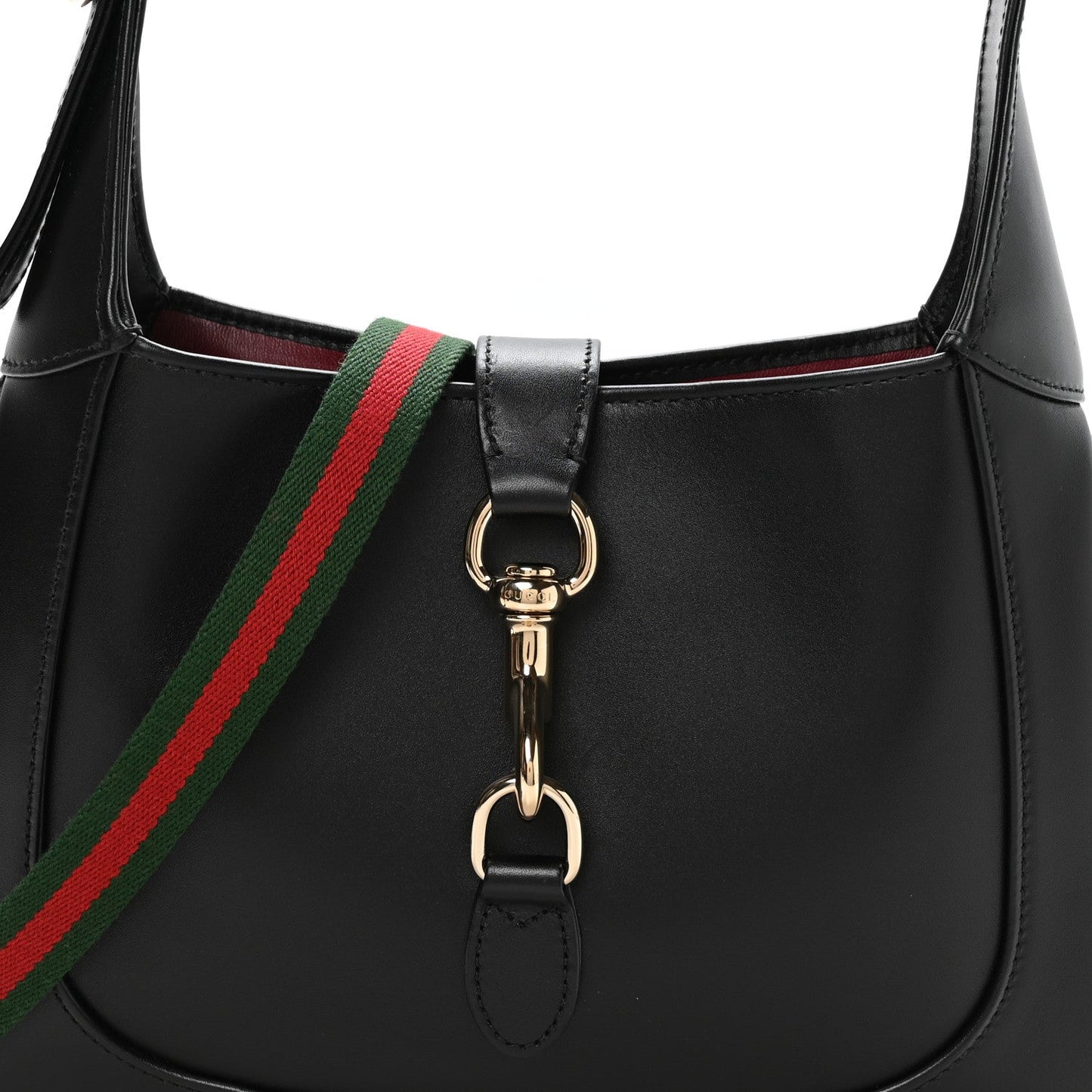 Calfskin Small Jackie Shoulder Bag Black