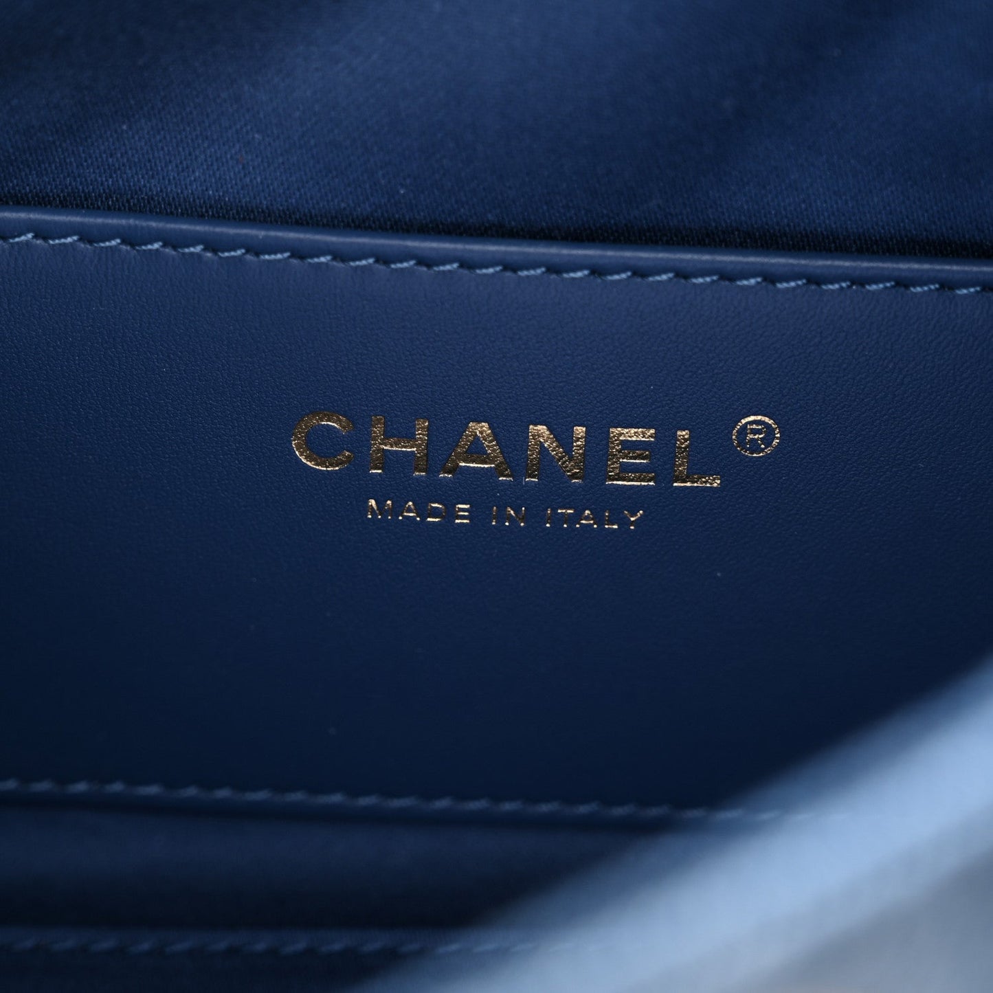 Washed Denim Quilted Mini Chanel 25 Handbag Blue