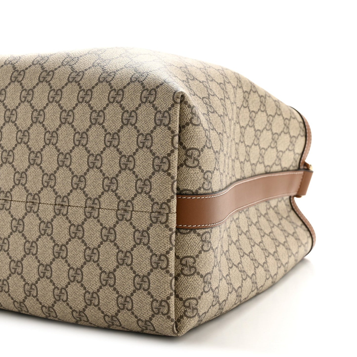 GG Icon Monogram Padlock Shoulder Bag Beige Dark Brown