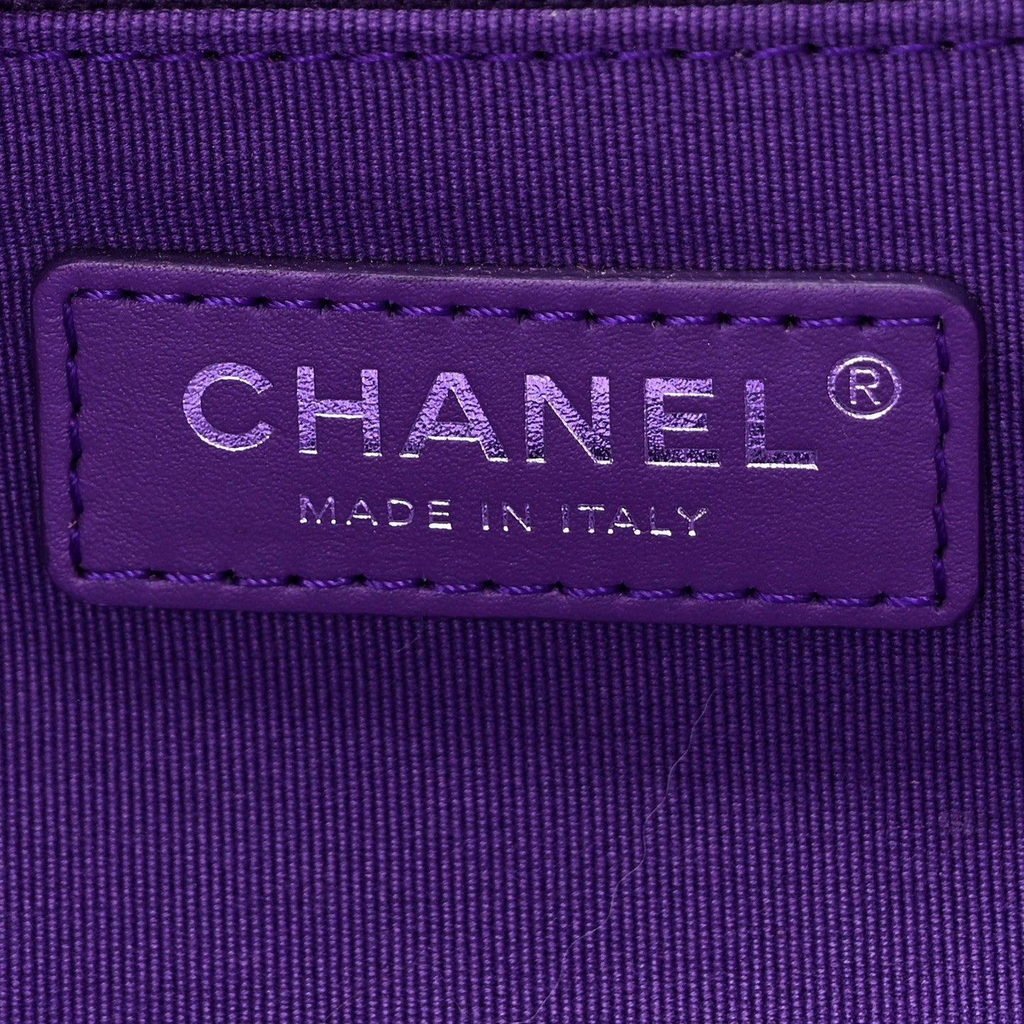 Shaded Calfskin Small Deauville Tote Purple Blue