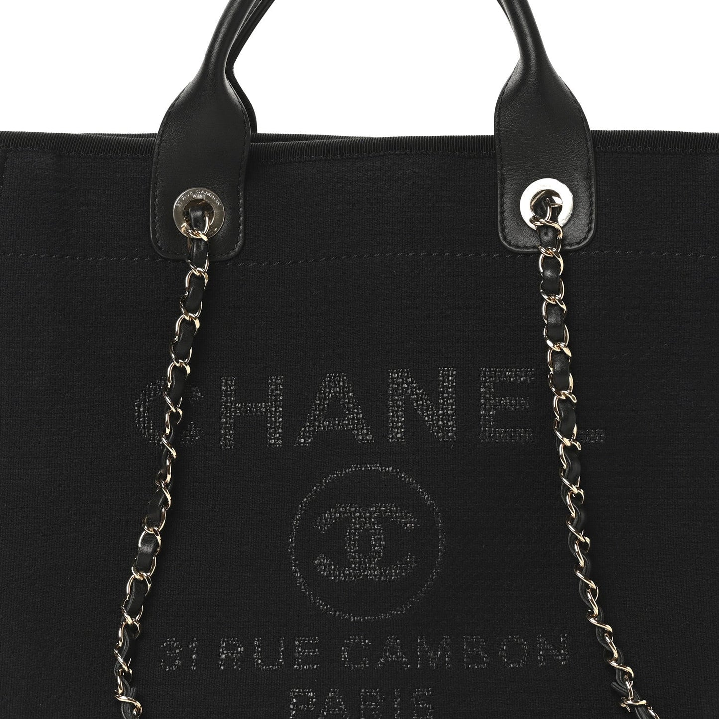 Mixed Fibers Small Deauville Tote Black